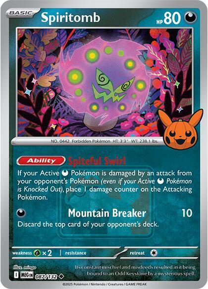 Mega Evolution Spiritomb [Stamped] Pokémon card